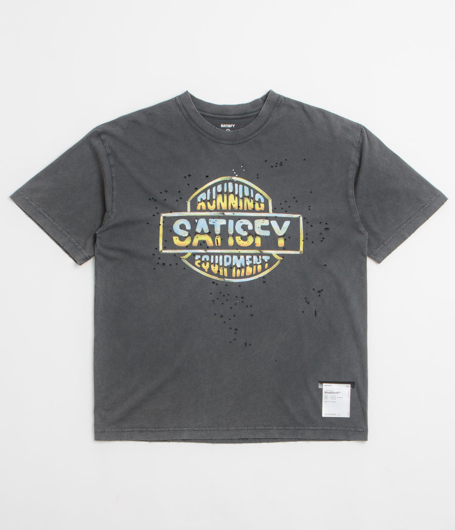 Satisfy MothTech Graphic T-Shirt in Aged Black