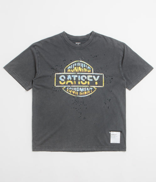 Satisfy MothTech Graphic T-Shirt - Aged Black
