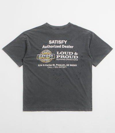 Satisfy MothTech Graphic T-Shirt in Aged Black