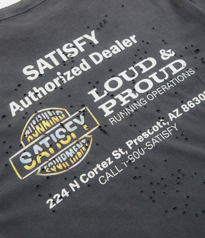 Satisfy MothTech Graphic T-Shirt in Aged Black