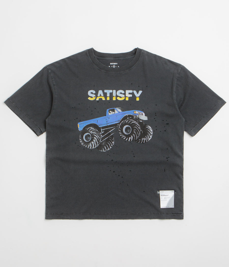 Satisfy MothTech Monster Truck T-Shirt in Aged Black