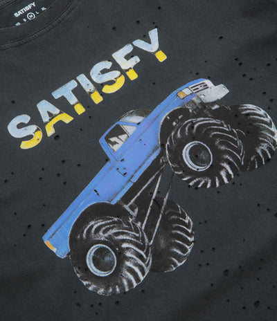 Satisfy MothTech Monster Truck T-Shirt in Aged Black