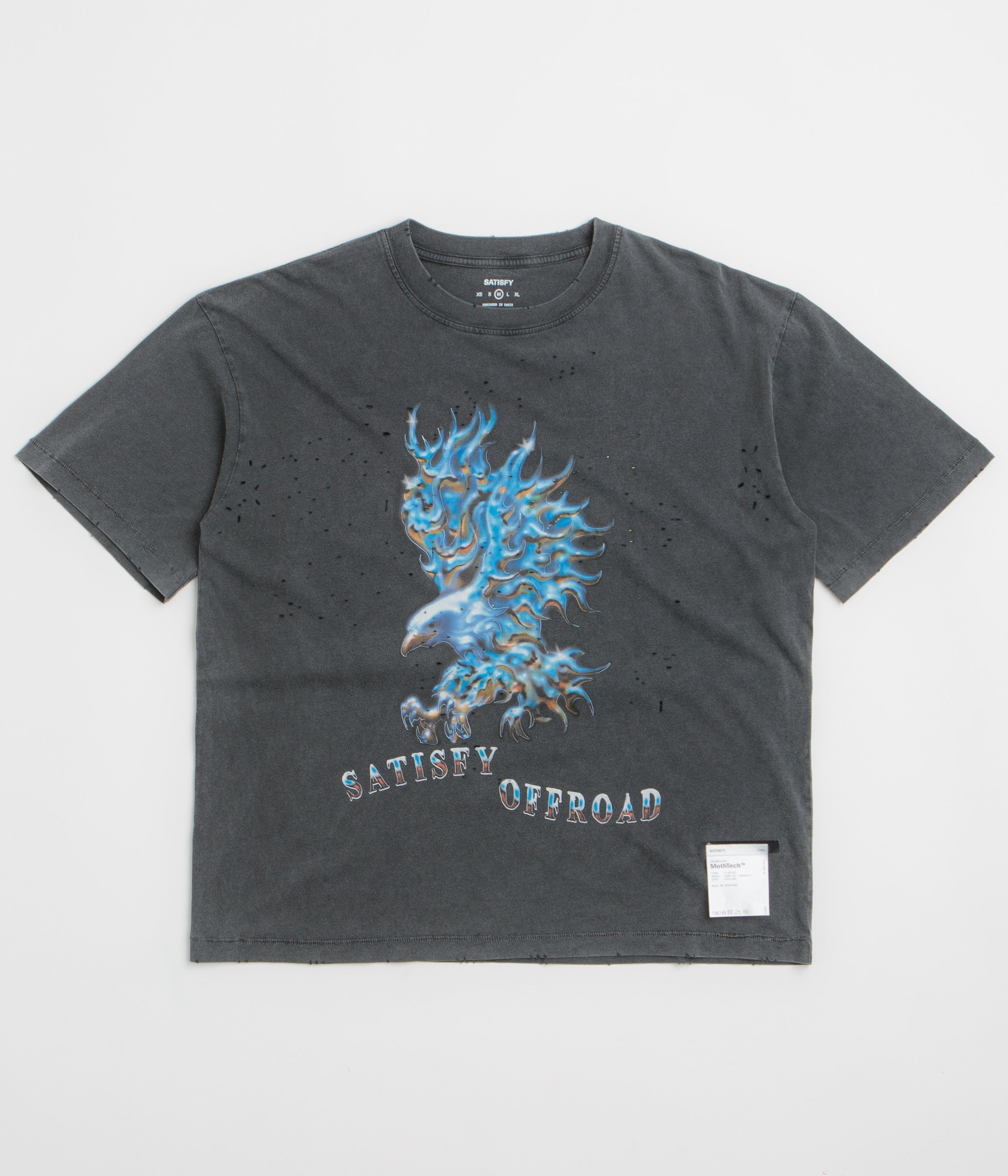 Satisfy MothTech Offroad T-Shirt in Aged Black