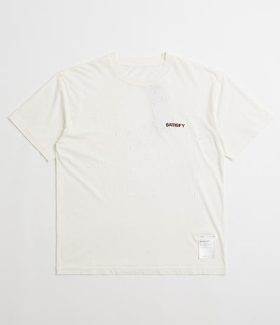Satisfy MothTech T-Shirt in Off White and Black