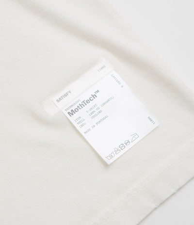 Satisfy MothTech T-Shirt in Off White and Black