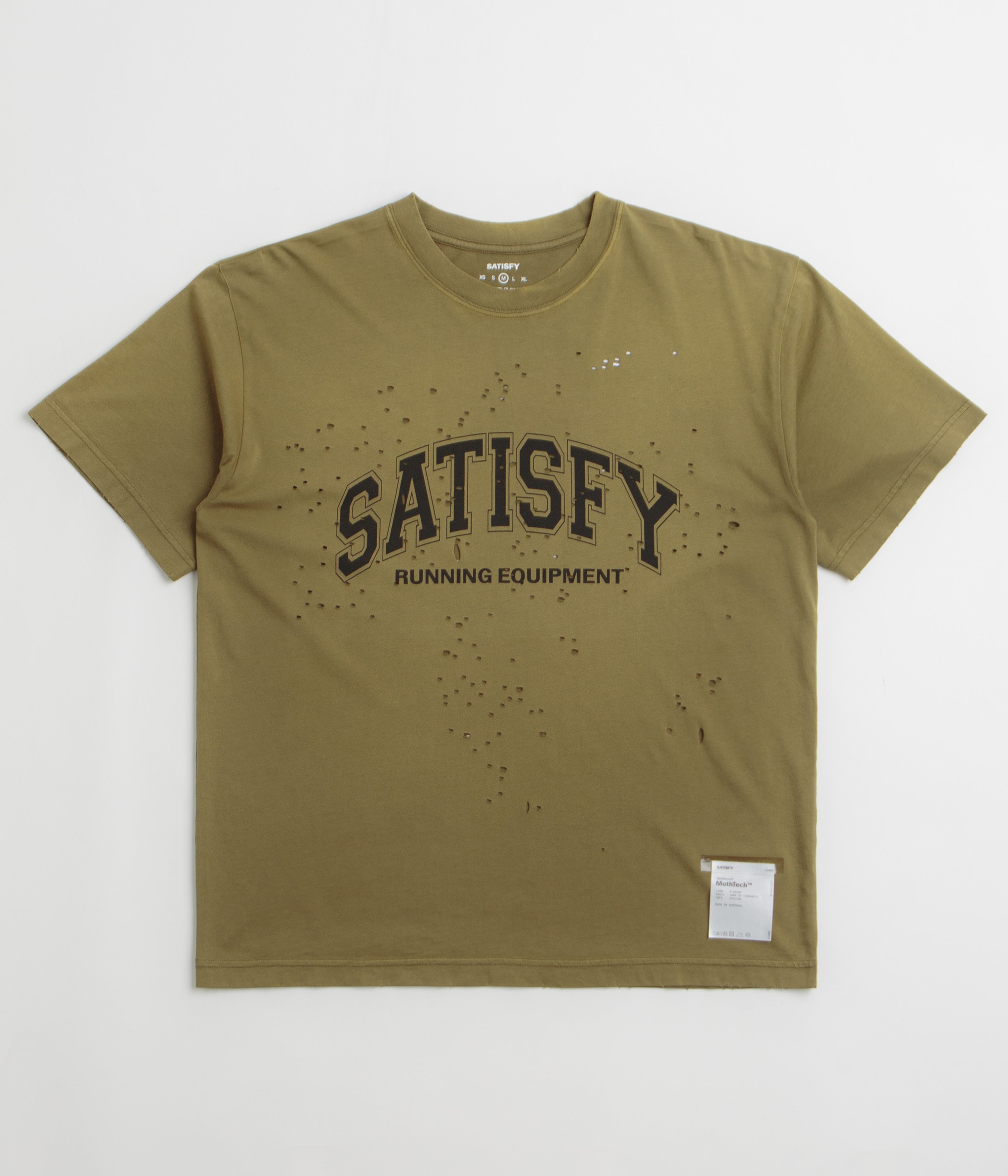 SATISFY Tシャツ XL Satisfy MothTech T-Shirt - Aged Sage | Flatspot