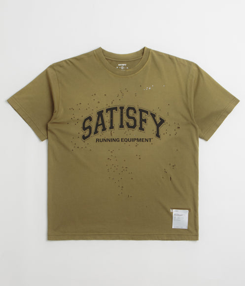 Satisfy MothTech T-Shirt - Sun Bleached Military Olive