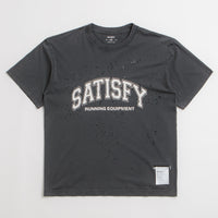 Satisfy MothTech Varsity Logo T-Shirt - Aged Black thumbnail