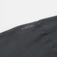 Satisfy MothTech Varsity Logo T-Shirt - Aged Black thumbnail