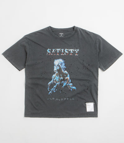 Satisfy MothTech Wild and Free T-Shirt in Aged Black