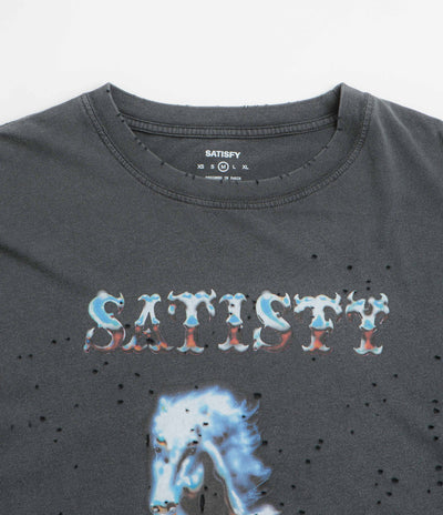 Satisfy MothTech Wild and Free T-Shirt in Aged Black