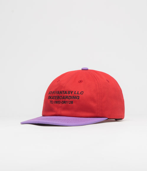 Sci-Fi Fantasy Business Post Cap - Red / Violet
