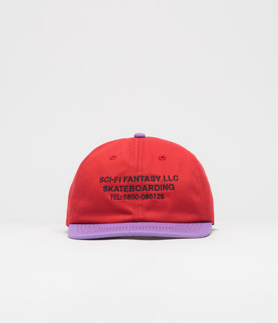 Sci-Fi Fantasy Business Post Cap - Red / Violet