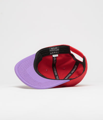 Sci-Fi Fantasy Business Post Cap - Red / Violet