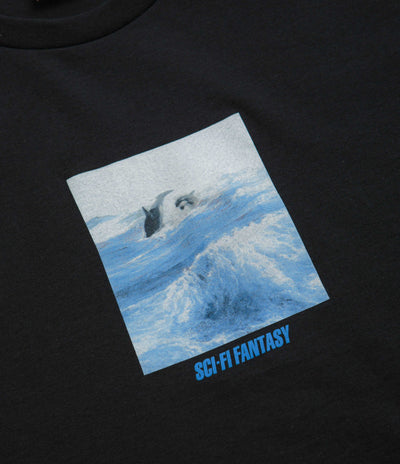 Sci-Fi Fantasy Killer Whale T-Shirt - Black
