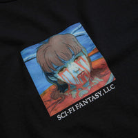Sci-Fi Fantasy Leaking Eyes T-Shirt in Black thumbnail