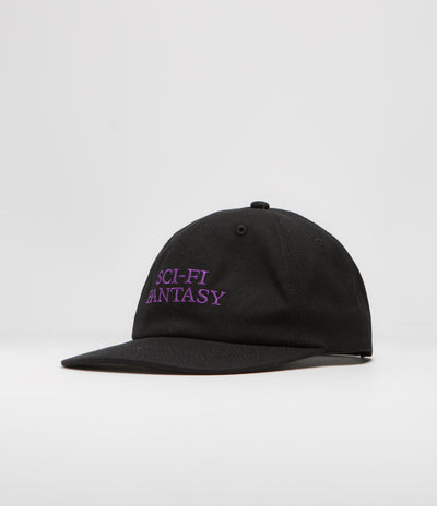 Sci-Fi Fantasy Logo Cap in Black