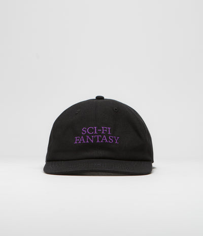 Sci-Fi Fantasy Logo Cap in Black