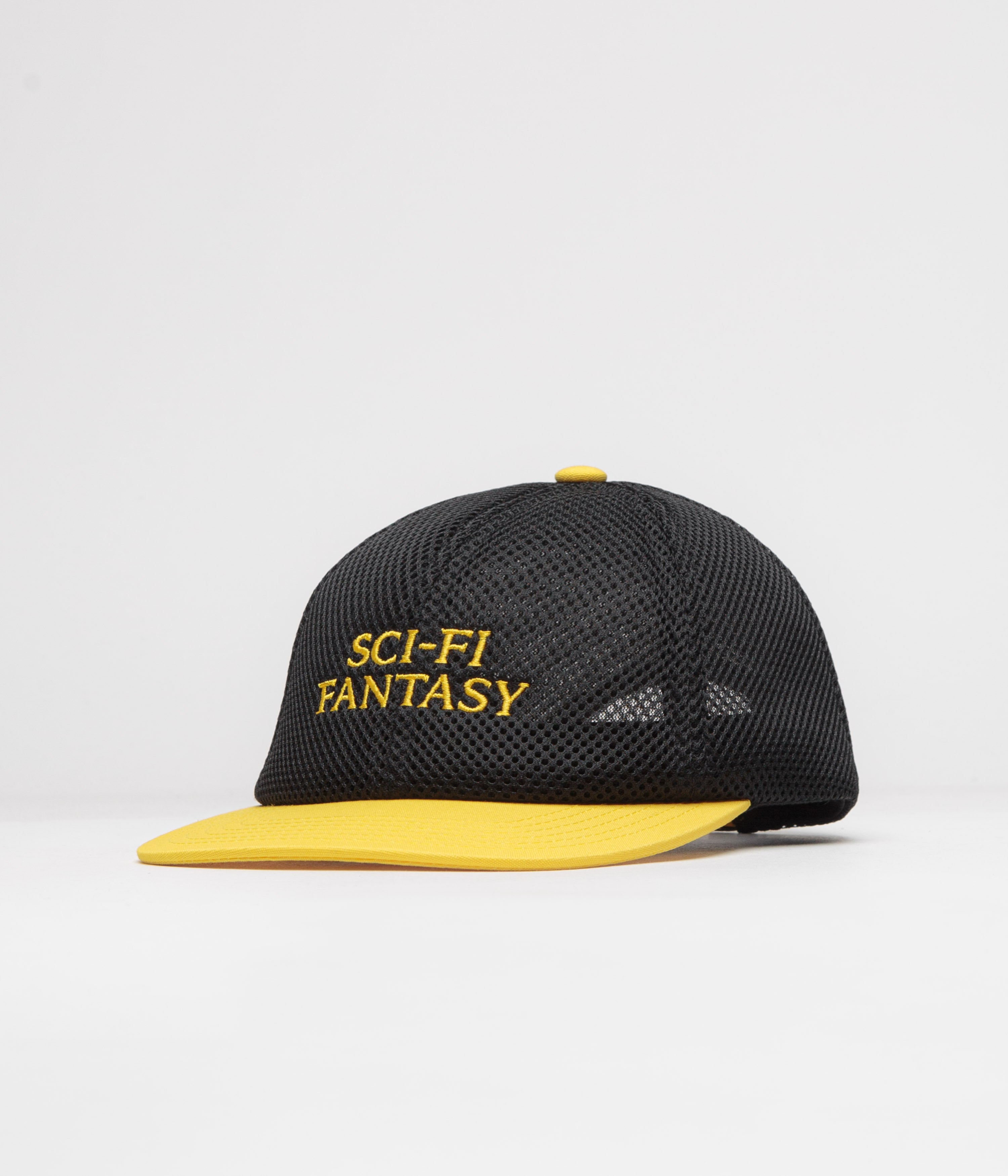 Sci-Fi Fantasy Logo Cap in Black and Yellow