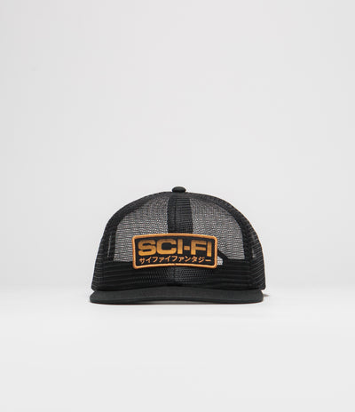 Sci-Fi Fantasy Mesh Cap - Black
