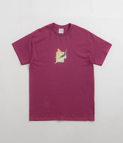 Sci-Fi Fantasy Moth Girl T-Shirt - Berry