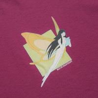 Sci-Fi Fantasy Moth Girl T-Shirt - Berry thumbnail