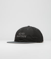 Sci-Fi Fantasy Nylon Logo Cap in Black