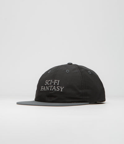 Sci-Fi Fantasy Nylon Logo Cap in Black