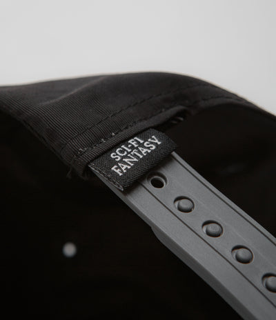 Sci-Fi Fantasy Nylon Logo Cap in Black
