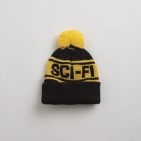 Sci-Fi Fantasy Sci-Fi Pom Beanie in Black and Yellow thumbnail
