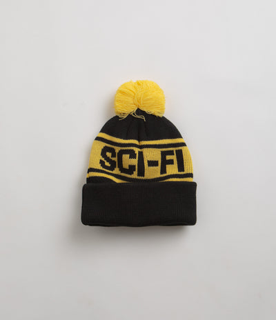 Sci-Fi Fantasy Sci-Fi Pom Beanie in Black and Yellow
