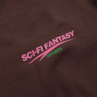 Sci-Fi Fantasy Sports Fleece Crewneck Sweatshirt - Brown thumbnail