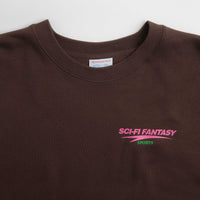 Sci-Fi Fantasy Sports Fleece Crewneck Sweatshirt - Brown thumbnail