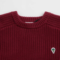 Service Works Artichoke Chunky Knit Crewneck Sweatshirt - Burgundy thumbnail