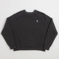 Service Works Artichoke Chunky Knit Crewneck Sweatshirt - Charcoal thumbnail