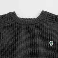 Service Works Artichoke Chunky Knit Crewneck Sweatshirt - Charcoal thumbnail