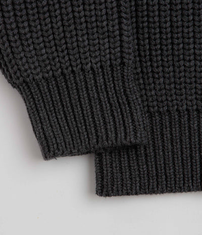 Service Works Artichoke Chunky Knit Crewneck Sweatshirt - Charcoal