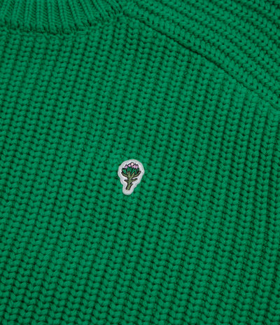Service Works Artichoke Chunky Knit Crewneck Sweatshirt - Derry Green