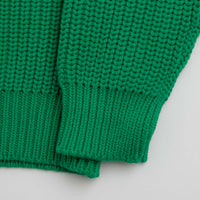 Service Works Artichoke Chunky Knit Crewneck Sweatshirt - Derry Green thumbnail