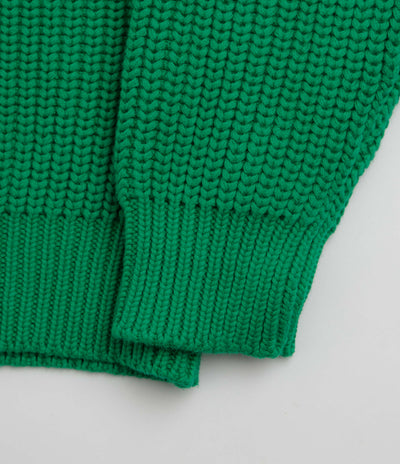 Service Works Artichoke Chunky Knit Crewneck Sweatshirt - Derry Green