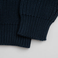 Service Works Artichoke Chunky Knit Crewneck Sweatshirt - Navy thumbnail