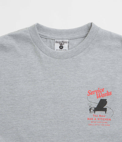 Service Works Bar + Kitchen T-Shirt in Heather Grey