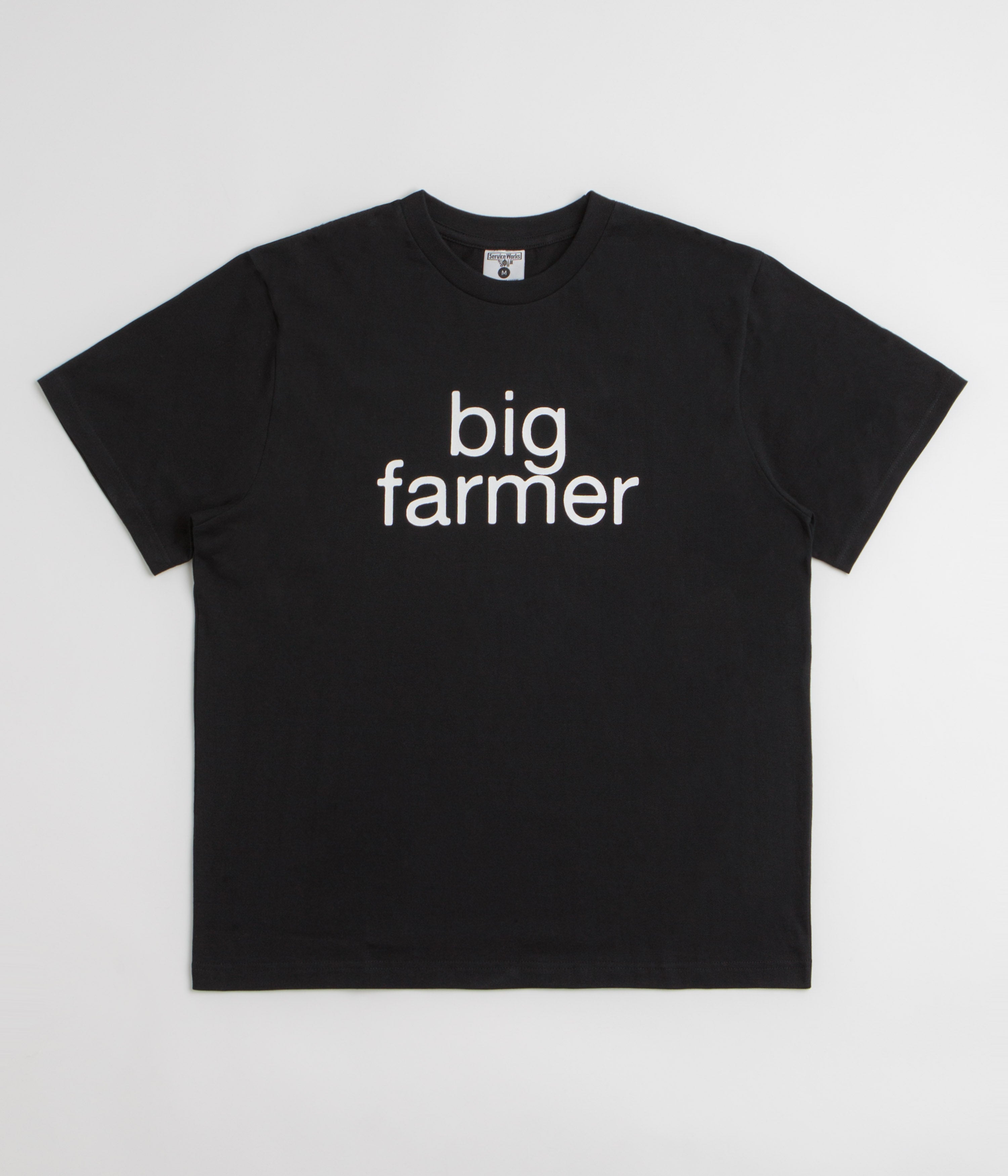 Service Works Big Farmer T-Shirt in Black