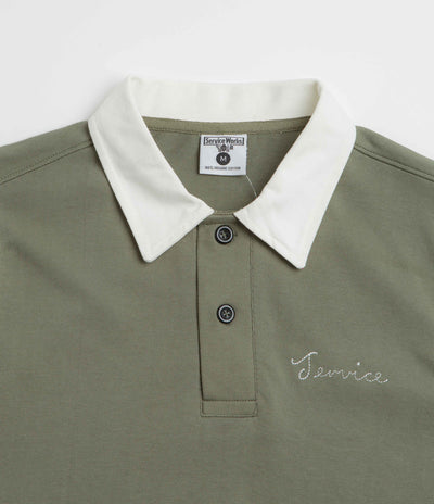 Service Works Bistro Rugby Shirt in Olive