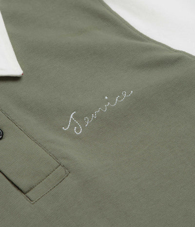 Service Works Bistro Rugby Shirt in Olive