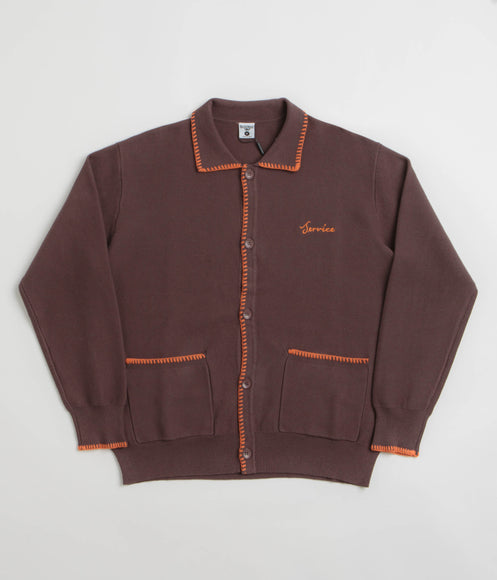 Service Works Blanket Stitch Cardigan - Brown