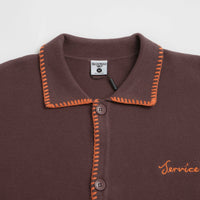 Service Works Blanket Stitch Cardigan in Brown thumbnail
