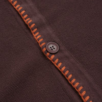 Service Works Blanket Stitch Cardigan in Brown thumbnail