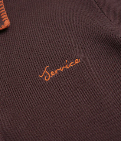 Service Works Blanket Stitch Cardigan in Brown