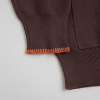 Service Works Blanket Stitch Cardigan in Brown thumbnail